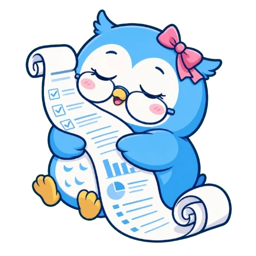 計画だけフクロウのイラスト